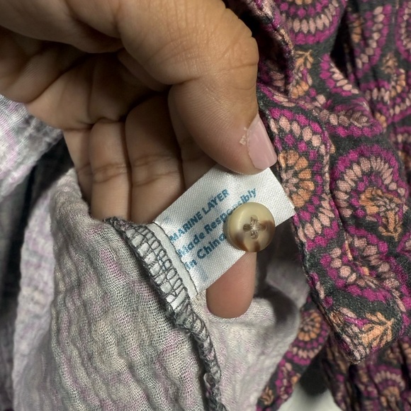 Marine Layer Colette Doublecloth Top Size Small - Picture 8 of 10